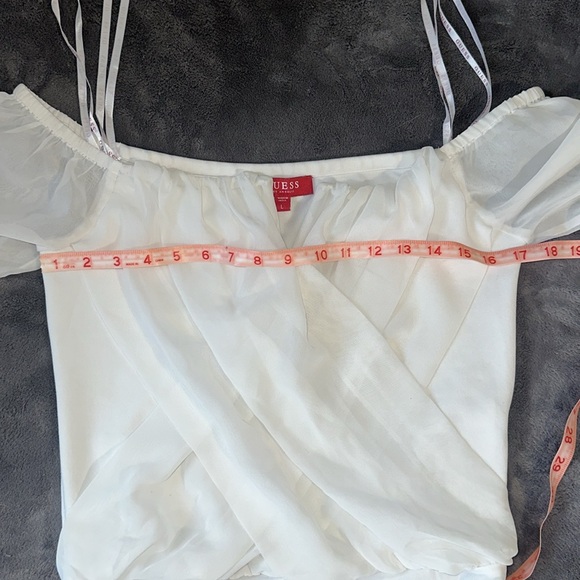 GUESS Off the Shoulder V-neck Bodysuit - Picture 8 of 13